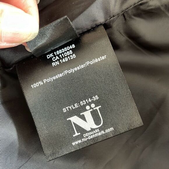 NU Denmark‎ Womens Sequined Eagle Full-Zip Bomber Jacket Black Large - Picture 11 of 14